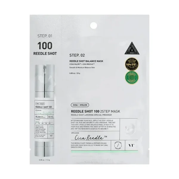 VT Cosmetics Reedle Shot 100 2-Step Mask kaheastmeline näomask
