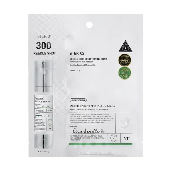 VT Cosmetics Reedle Shot 300 2-Step Mask kaheastmeline näomask