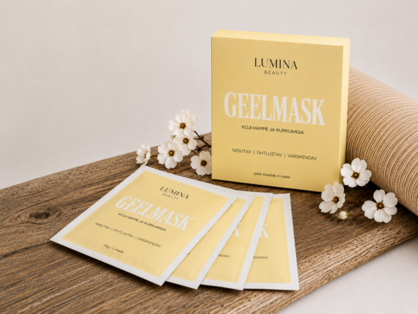 Koji happe ja kurkumiga geelmask