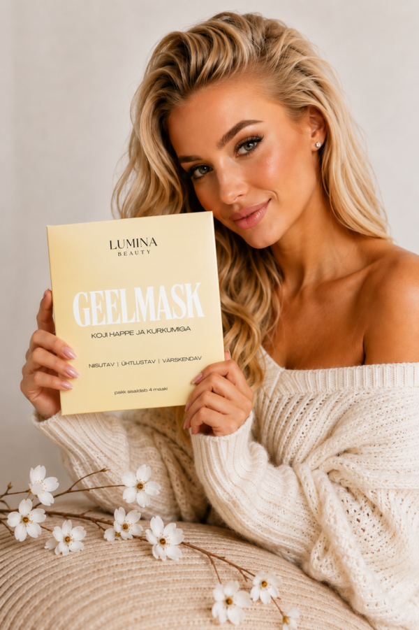 Koji happe ja kurkumiga geelmask